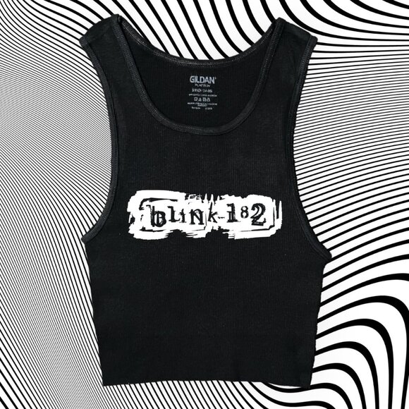 Blink 182 Unisex Cropped Tank - Picture 1 of 3